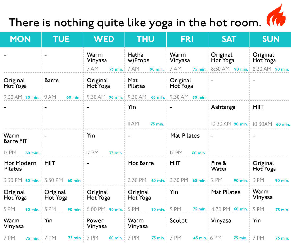 May Studio Schedule
