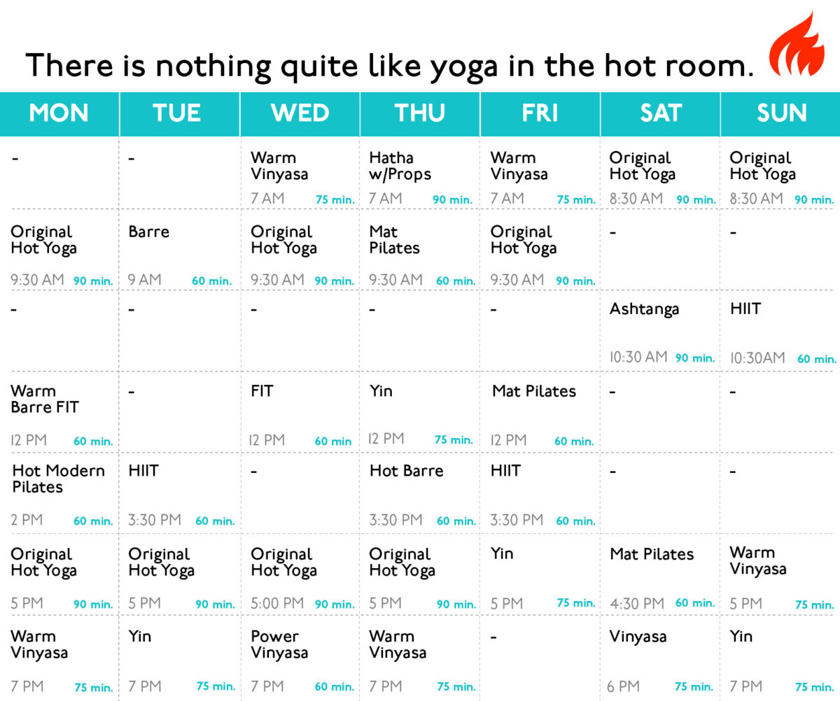 May Studio Schedule